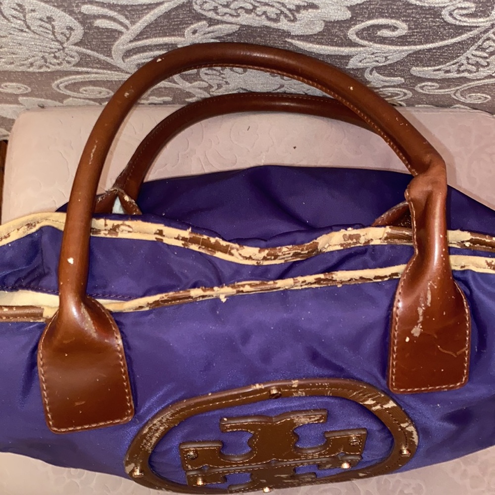 TORY BURCH PURPLE TOTE - Picture 5 of 7